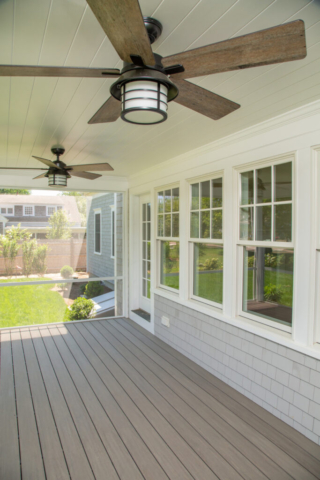 View of porch of new home