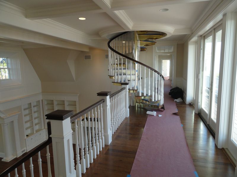 View of winding staircase