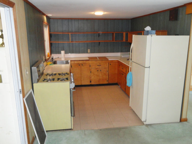 Small outdated kitchen before remodel